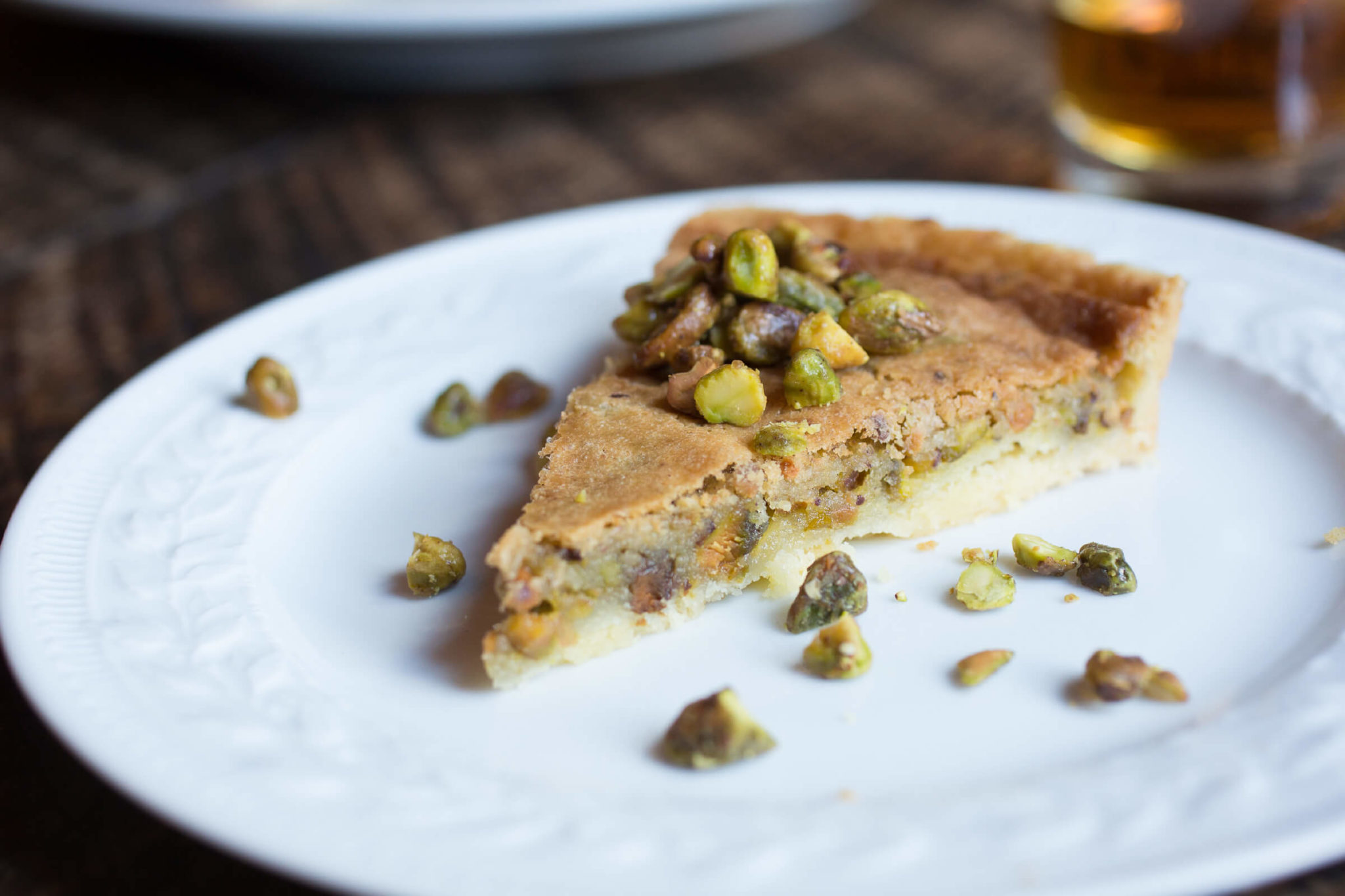 PISTACHIO TART WITH SHORTBREAD CRUST