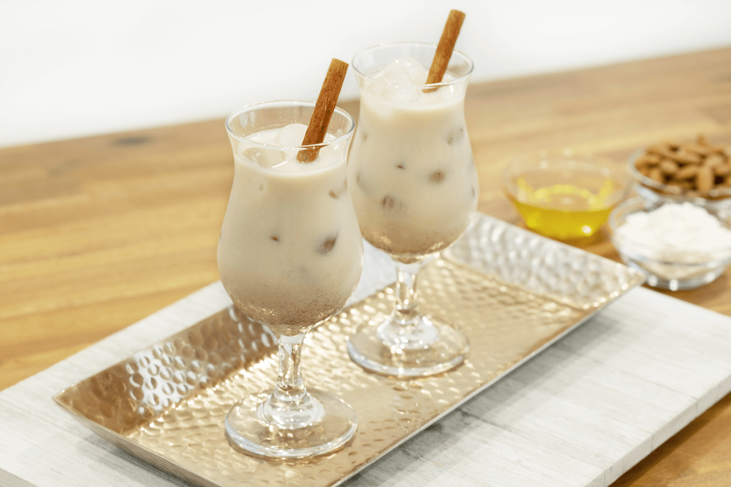 Almond Horchata with Honey & Spice
