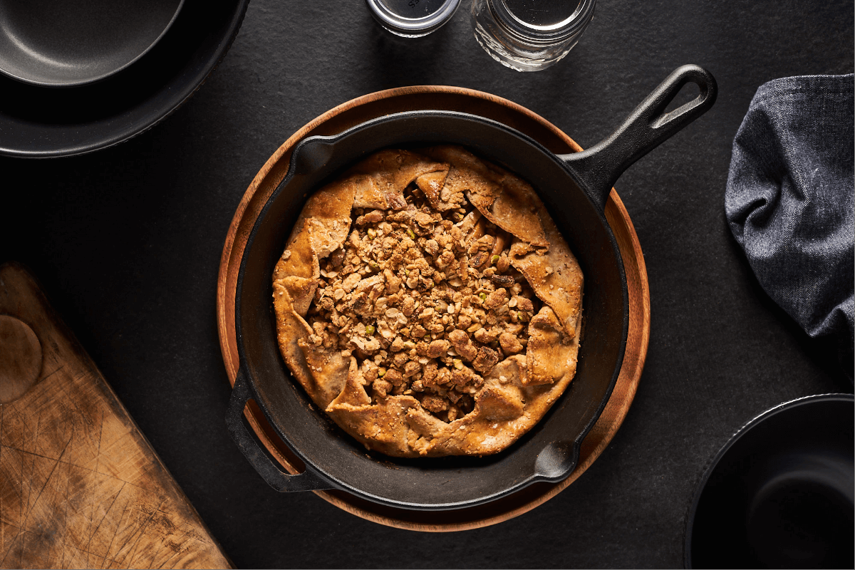 Apple Galette with Nut Pastry
