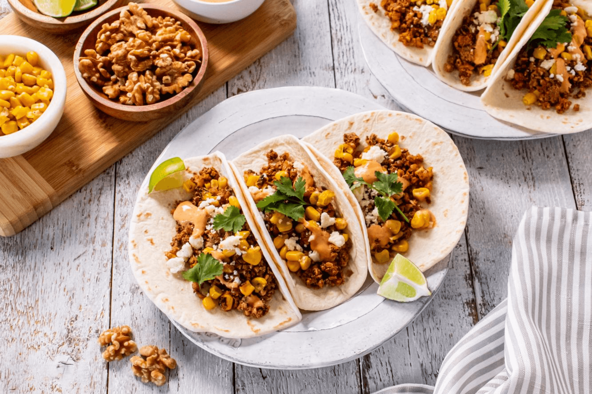 Walnut Mexican Street Corn Tacos