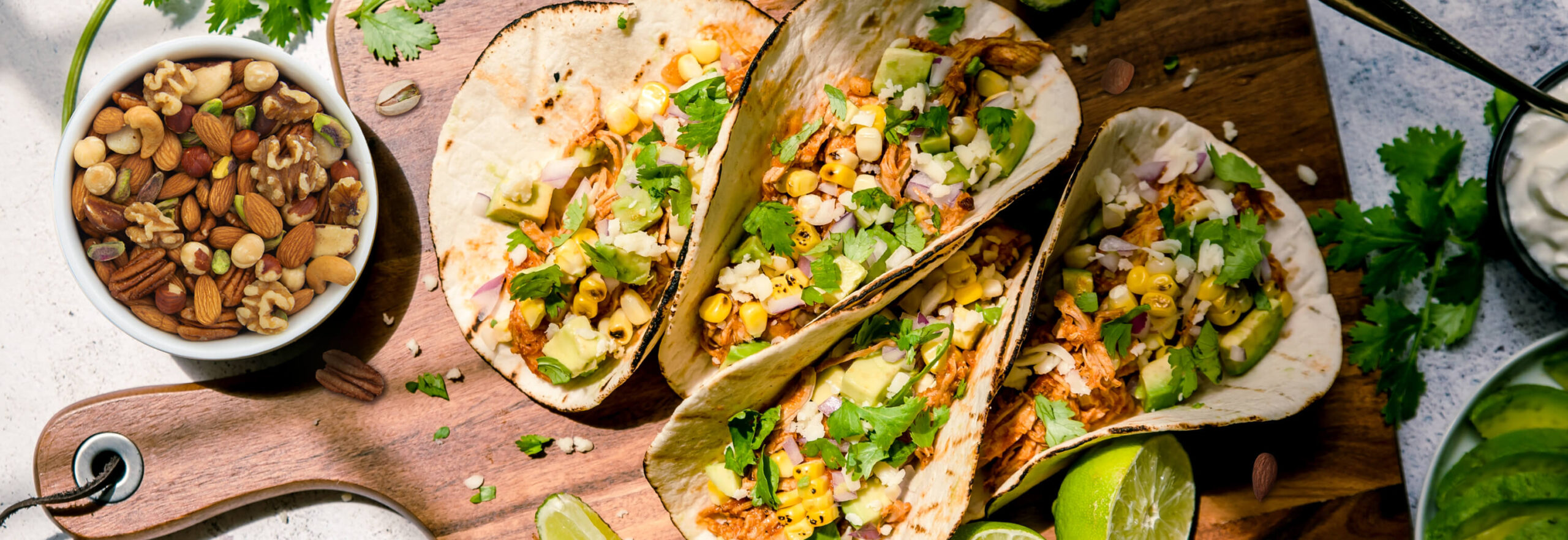 Roasted sweet potatoes and black bean tacos